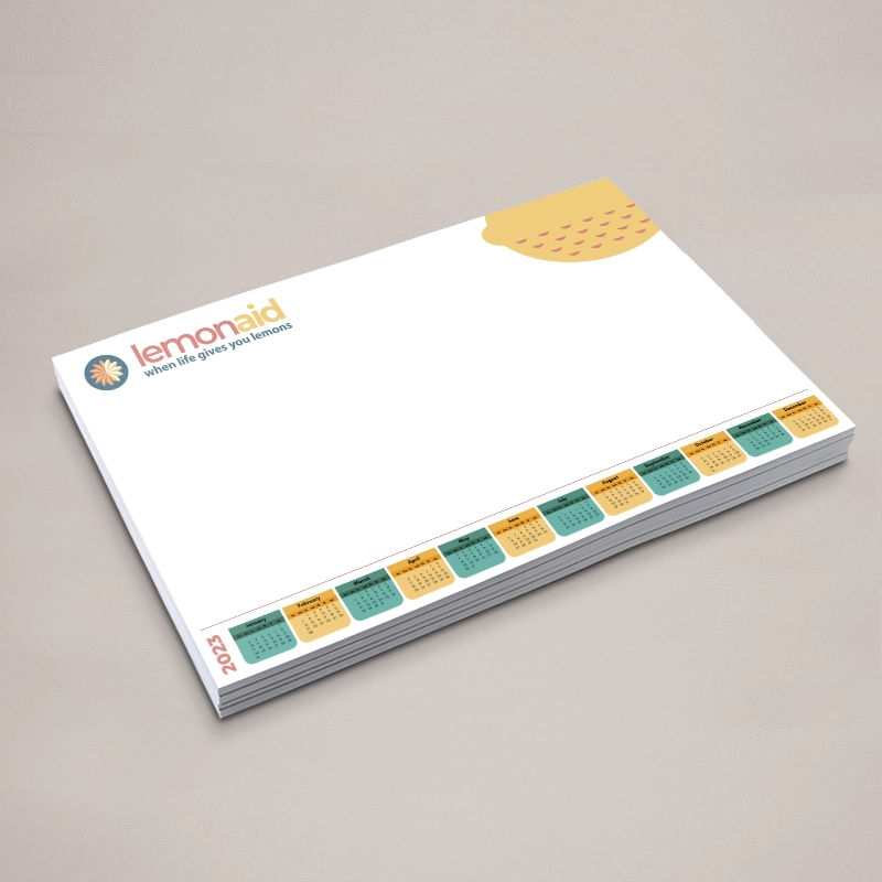 A3 120gsm Premium Smooth White Paper Personalised Desk Pad