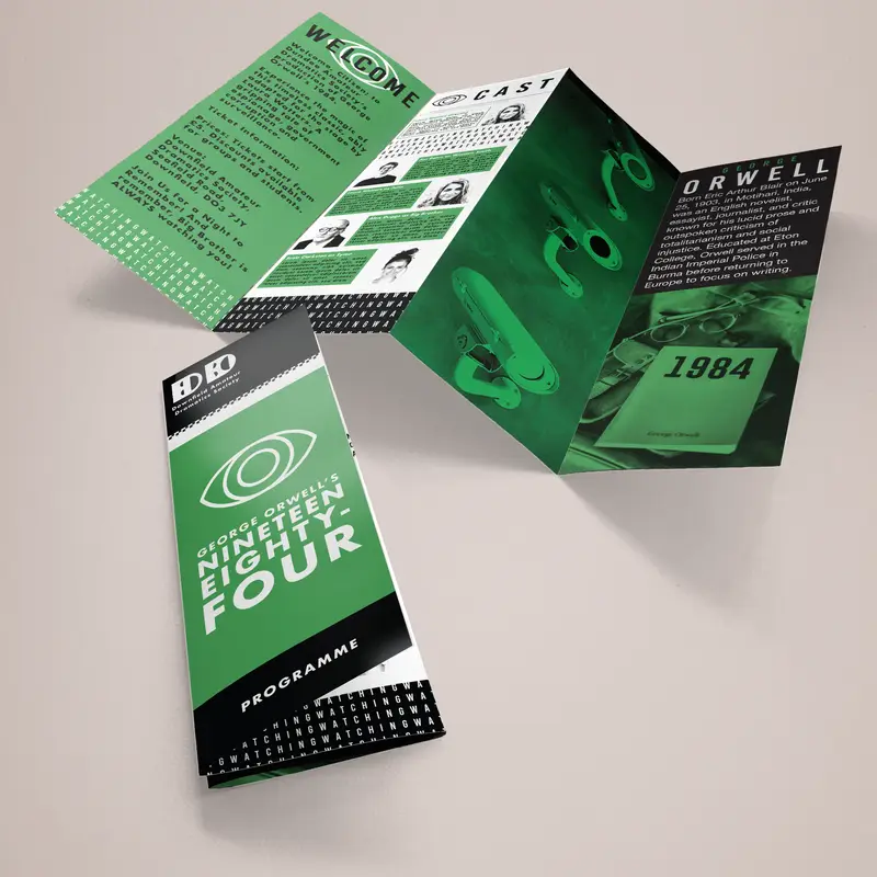 8pp Folded Leaflets - W Fold