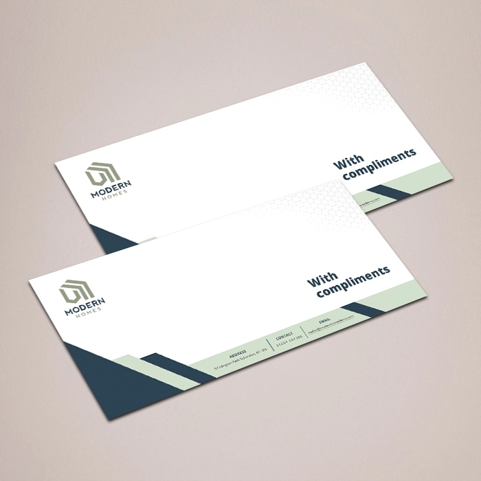1/3 A4 120gsm Premium Uncoated White Paper Compliment Slips